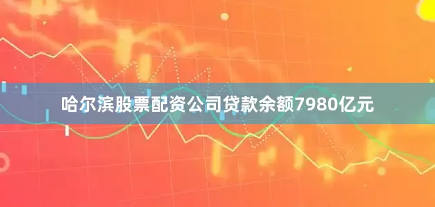 哈尔滨股票配资公司贷款余额7980亿元
